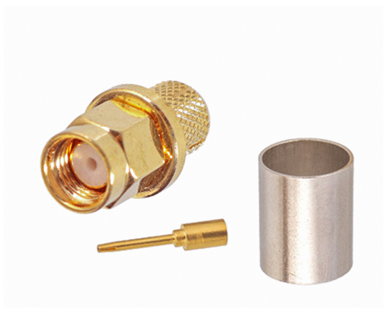 SMA(公)反极直式插头，适用线缆：SYV50-5 LMR300，频率：DC~6GHz}