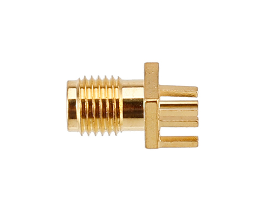 SMA(母)PCB夹板式插座，适用厚度：1.7mm，频率：DC~6GHz}