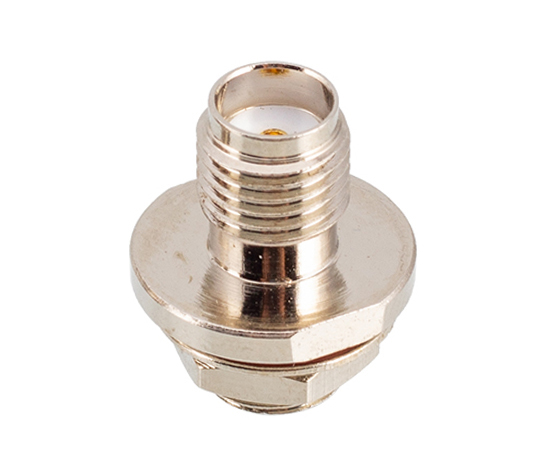SMA(母)转MCX(母)板前安装式转接器，频率：DC~6GHz}