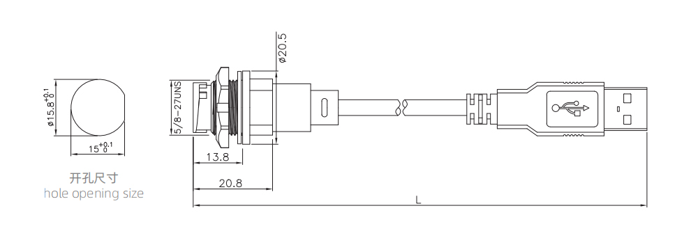 尺寸图-母-USB2.0公带线板后插座 卡扣.jpg